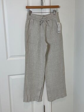 NWT Athleta Retreat Wide Leg Linen Pant